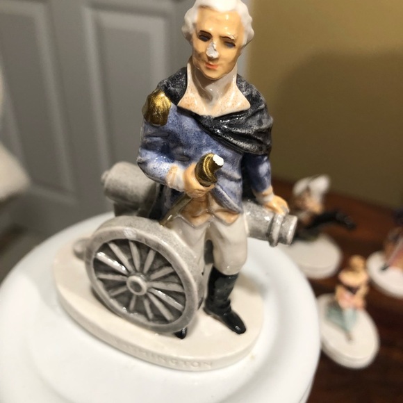 Sebastian Miniatures George Washington with Canon by W. Baston 1947 & Friends - Picture 2 of 16
